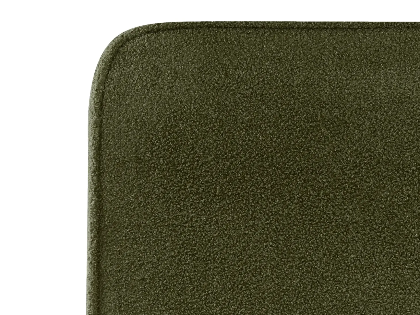 Discount Łóżko Boucle VALOGNES 180 x 200 cm Ciemnozielony Łóżka Tapicerowane|Łóżka Podwójne
