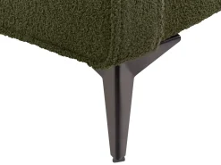 Discount Łóżko Boucle VALOGNES 180 x 200 cm Ciemnozielony Łóżka Tapicerowane|Łóżka Podwójne