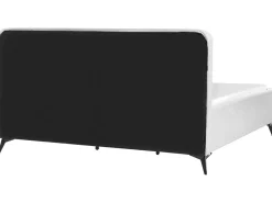 Outlet Łóżko Boucle VALOGNES 180 x 200 cm Złamana biel Łóżka Tapicerowane|Łóżka Podwójne