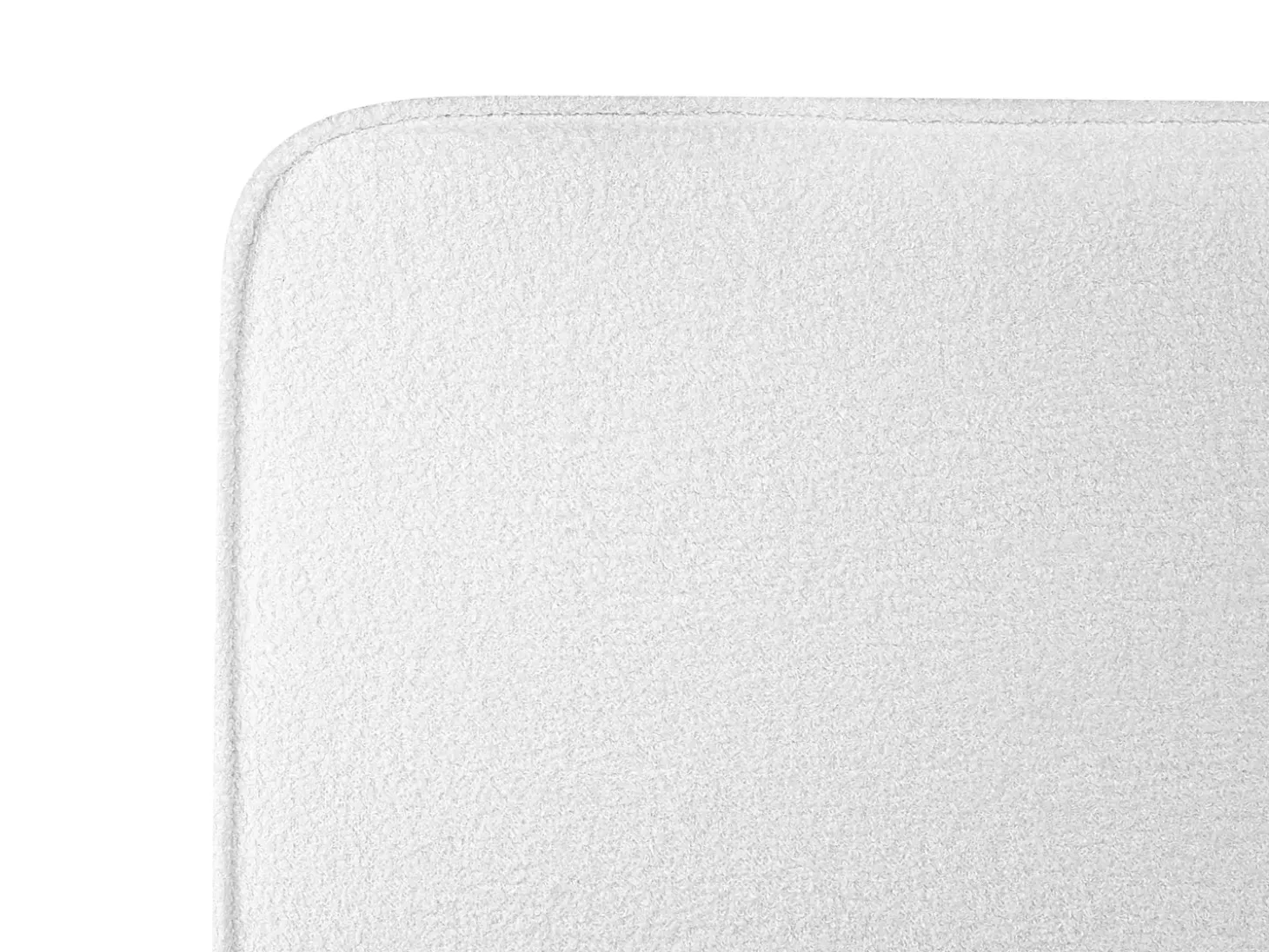 Outlet Łóżko Boucle VALOGNES 180 x 200 cm Złamana biel Łóżka Tapicerowane|Łóżka Podwójne