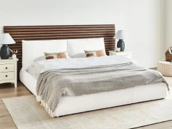 Online Boucle VINAY 180 x 200 cm Łóżka Tapicerowane|Łóżka Podwójne