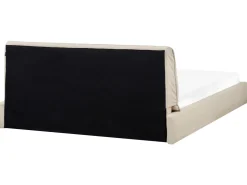 Clearance Boucle VINAY 180 x 200 cm Jasno Łóżka Tapicerowane|Łóżka Podwójne