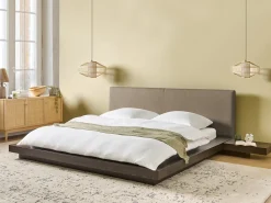 Outlet Boucle ZEN 180 x 200 cm Jesion ciemny Łóżka Podwójne|Wszystkie Łóżka