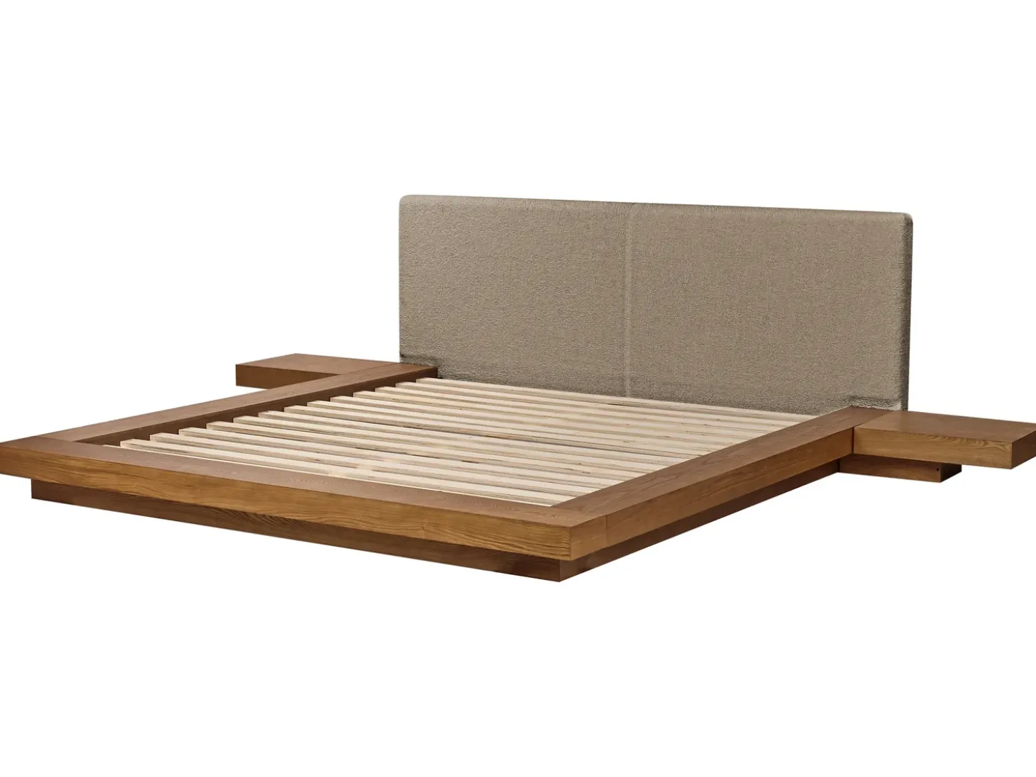 Online Boucle ZEN 180 x 200 cm Jesion naturalny Łóżka Podwójne|Wszystkie Łóżka