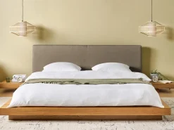 Online Boucle ZEN 180 x 200 cm Jesion naturalny Łóżka Podwójne|Wszystkie Łóżka