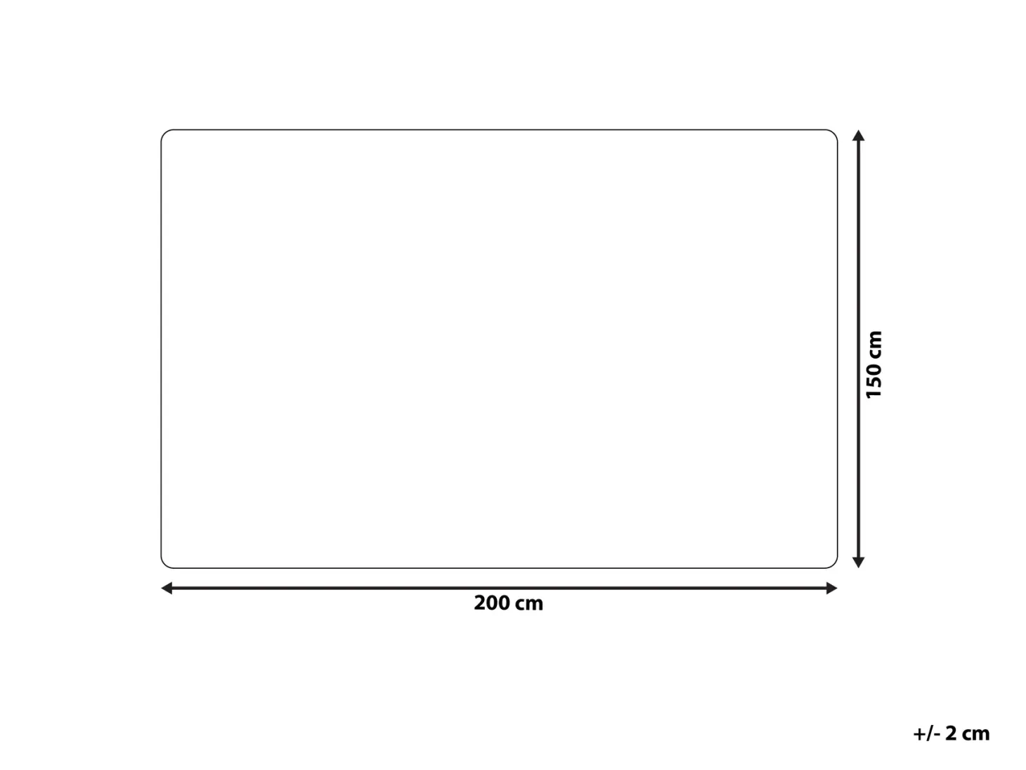 Koc ABTEH 150 x 200 cm Biały