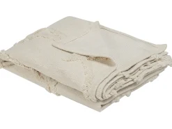 Koc ACACIA Bawełna 130 x 160 cm Beżowy
