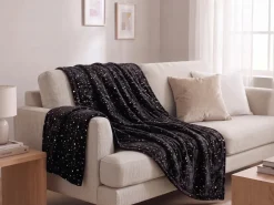 Koc ALAZEYA 130 x 180 cm Czarny