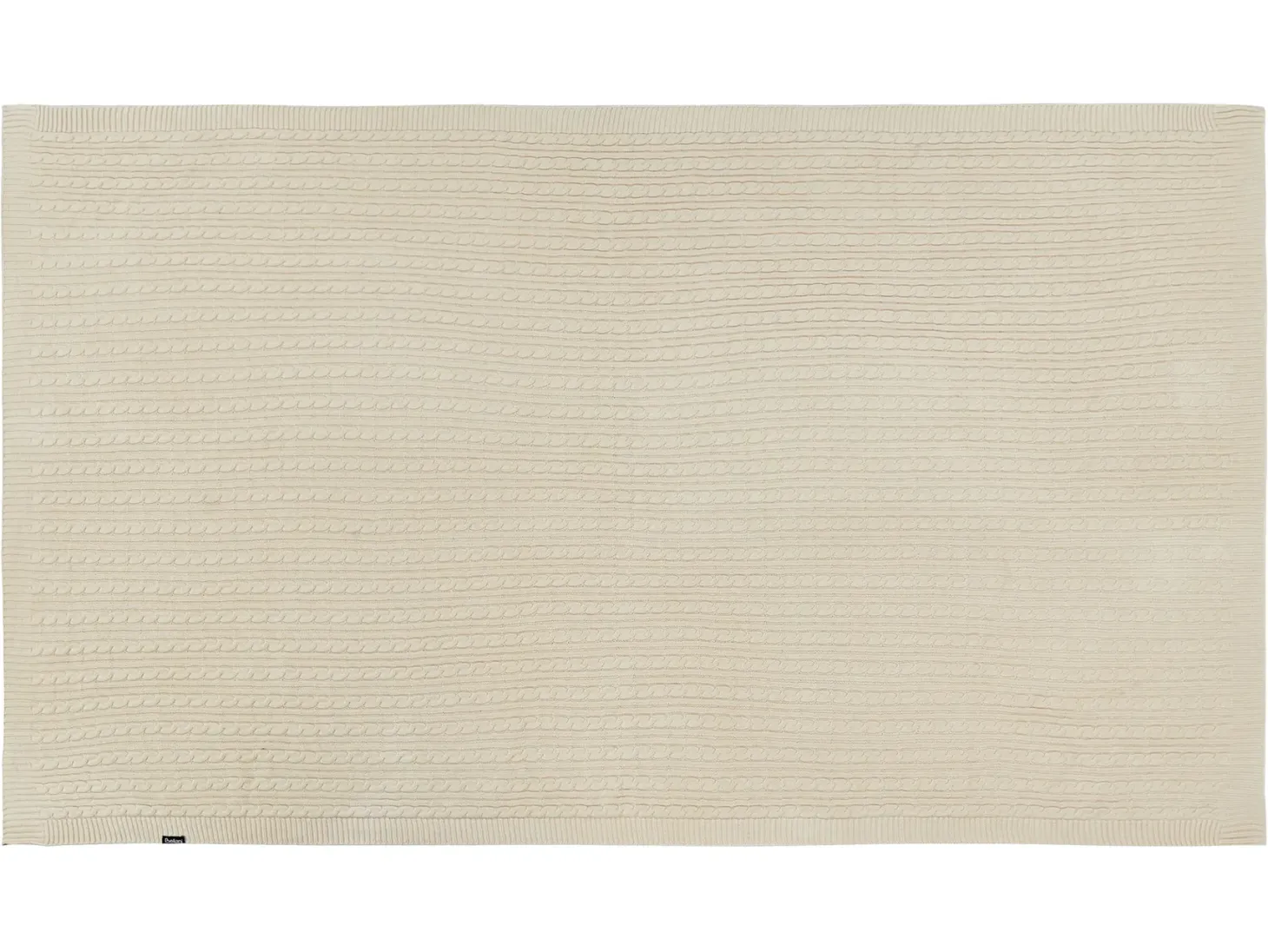 Koc ANAMUR Bawełna 110 x 180 cm Beżowy