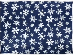 Koc ANISE 150 x 200 cm Ciemnoniebieski