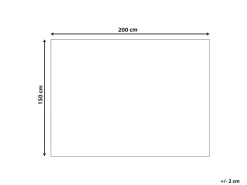 Koc ANISE 150 x 200 cm Ciemnoniebieski