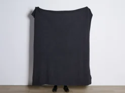 Koc ASAKA Bawełna 130 x 180 cm Ciemnoszary