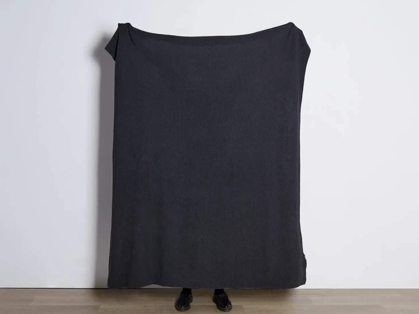 Koc ASAKA Bawełna 130 x 180 cm Ciemnoszary