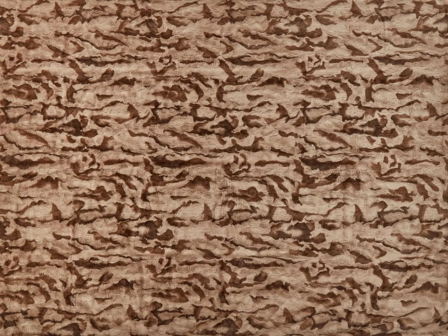 Koc BAKIRA Sztuczne futro 150 x 200 cm Brązowy