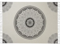 Koc BERHAMPORE Bawełna 130 x 180 cm Beżowy