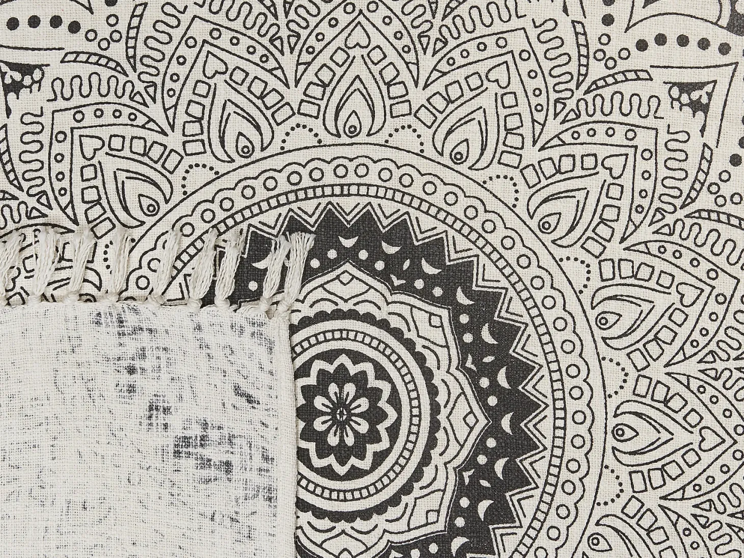 Koc BERHAMPORE Bawełna 130 x 180 cm Beżowy