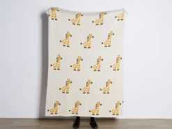 Koc CHILARI Bawełna 130 x 170 cm Beżowy