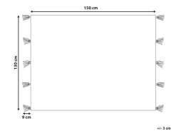 Koc CUBUK 130 x 150 cm Kolorowy