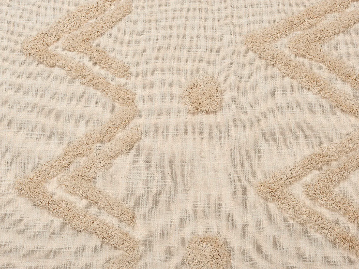 Koc FATEHPUR Bawełna 130 x 180 cm Beżowy