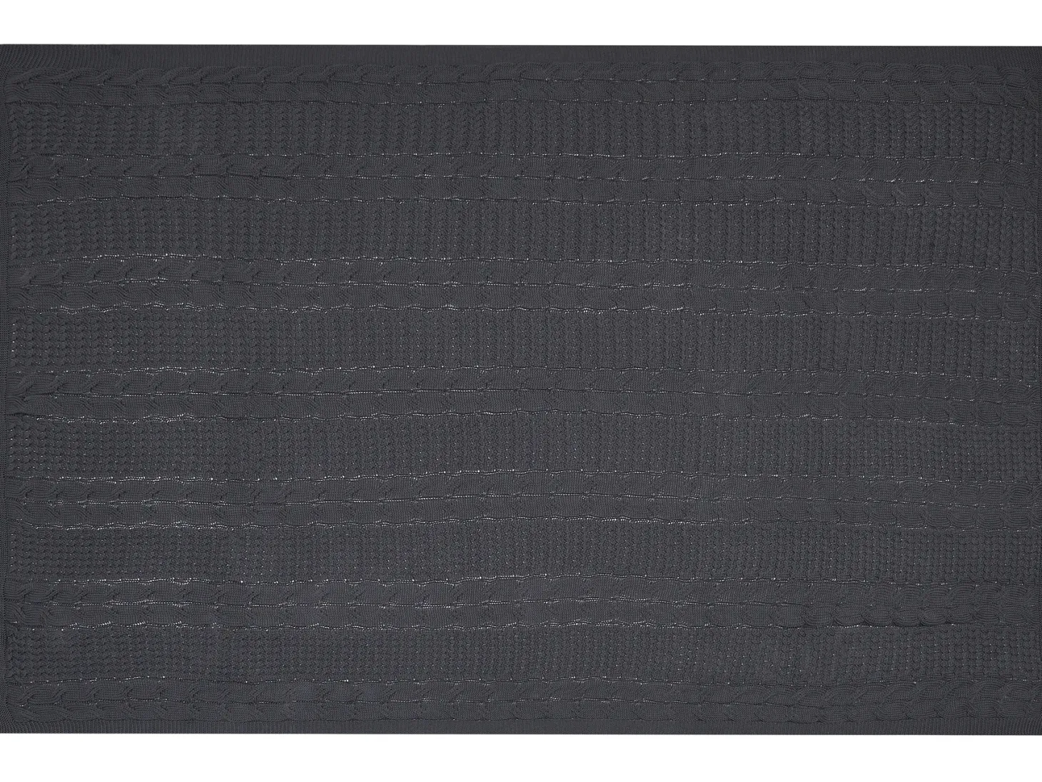 Koc FETHIYE Bawełna 140 x 170 cm Ciemnoszary