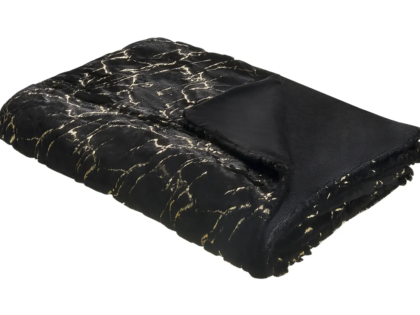 Koc GODAVARI 130 x 180 cm Czarny