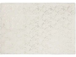 Koc GODAVARI 130 x 180 cm Złamana biel