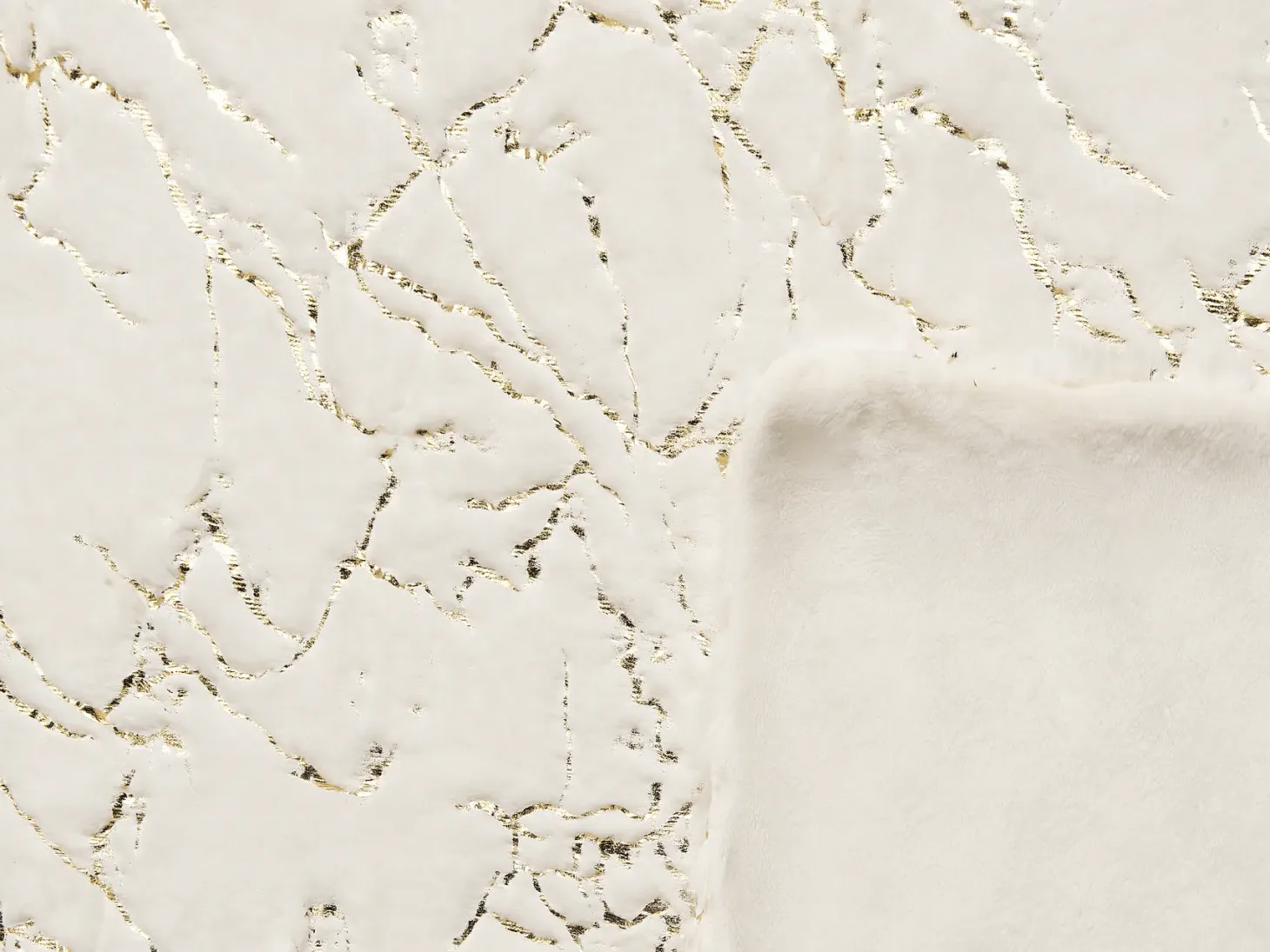 Koc GODAVARI 130 x 180 cm Złamana biel