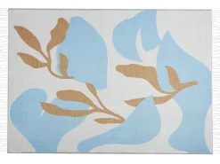 Koc HAKUI 130 x 170 cm Niebieski