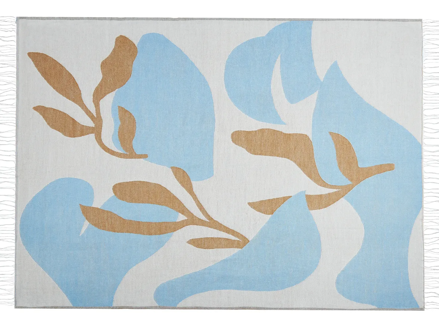 Koc HAKUI 130 x 170 cm Niebieski