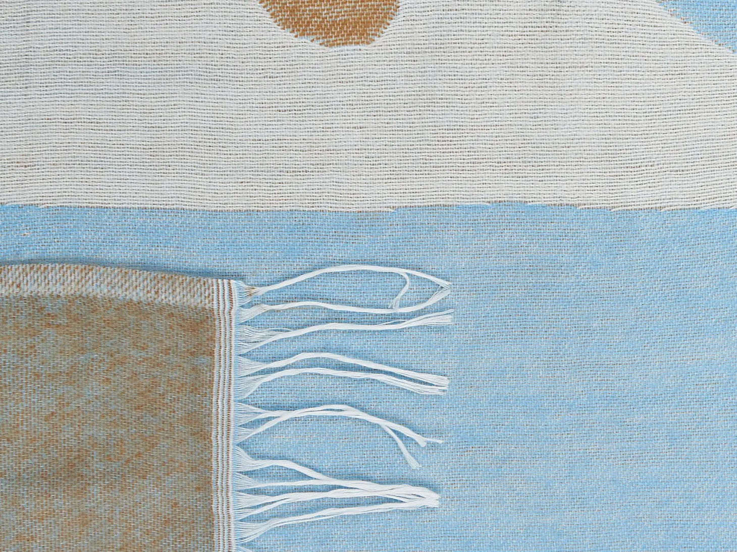 Koc HAKUI 130 x 170 cm Niebieski