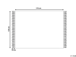 Koc HALEDE 130 x 170 cm Niebieski