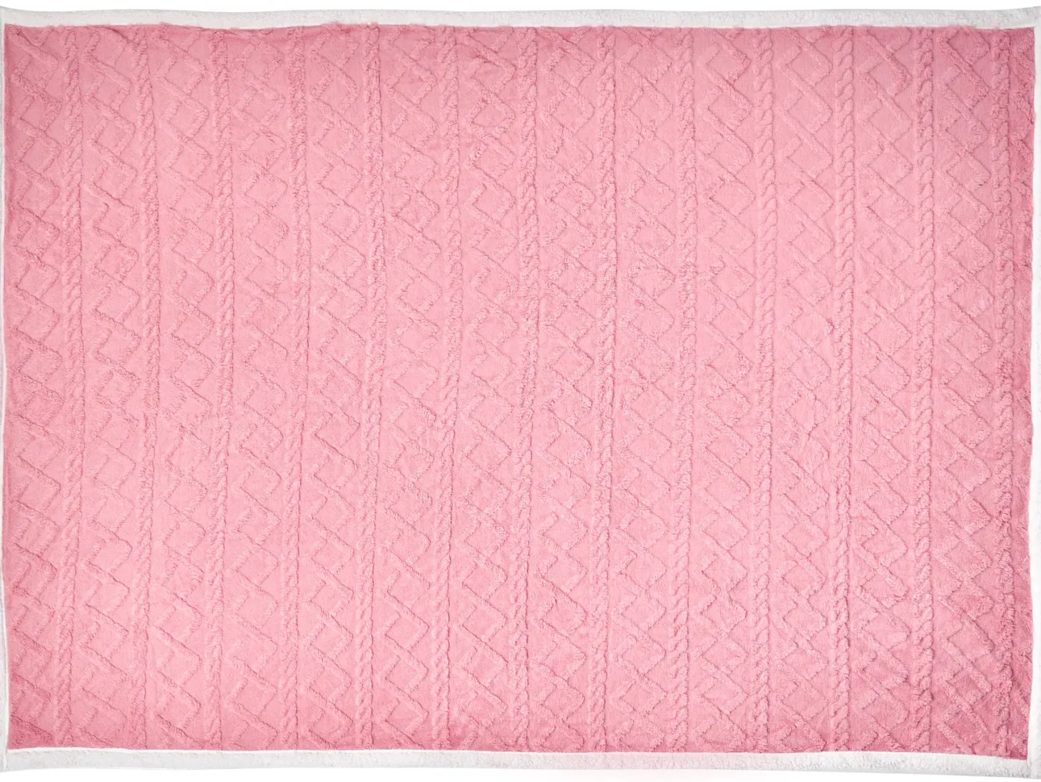 Koc HONEYCOMB 150 x 200 cm Różowy