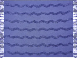Koc KHARI Bawełna 125 x 150 cm Fioletowy