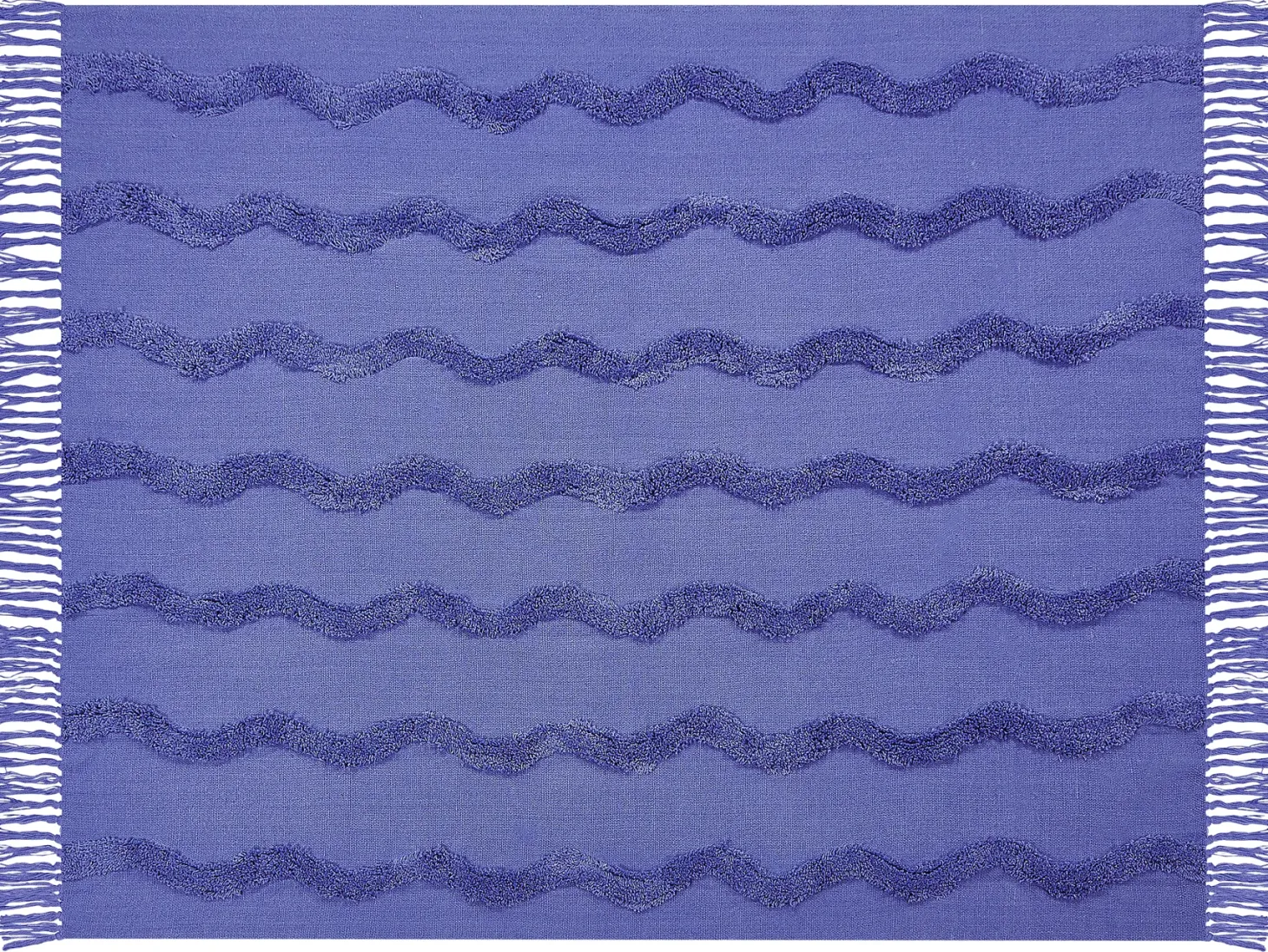 Koc KHARI Bawełna 125 x 150 cm Fioletowy