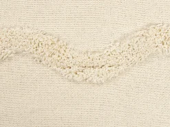 Koc KHARI Bawełna 125 x 150 cm Jasnobeżowy