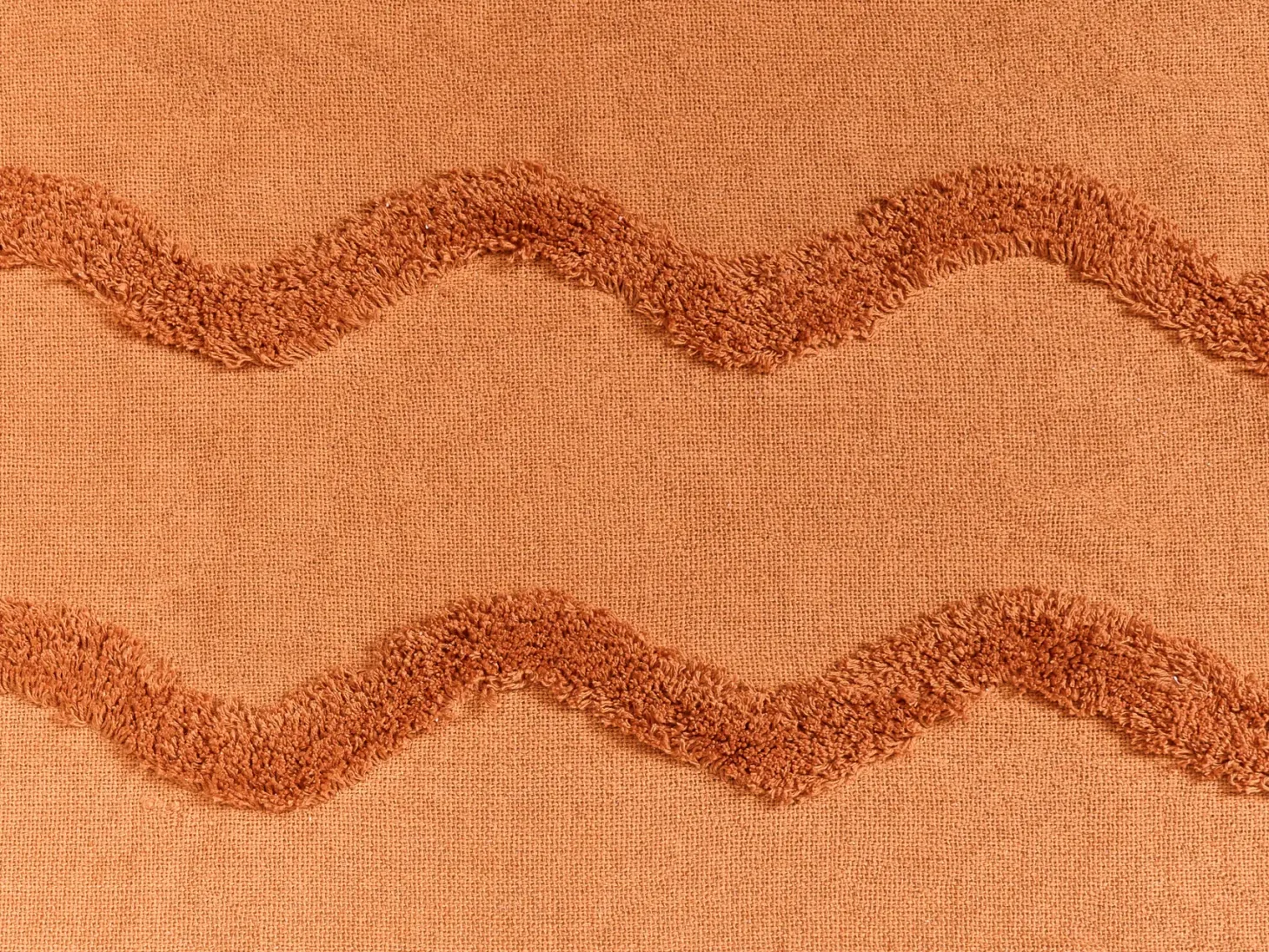 Koc KHARI Bawełna 200 x 200 cm Pomarańczowy