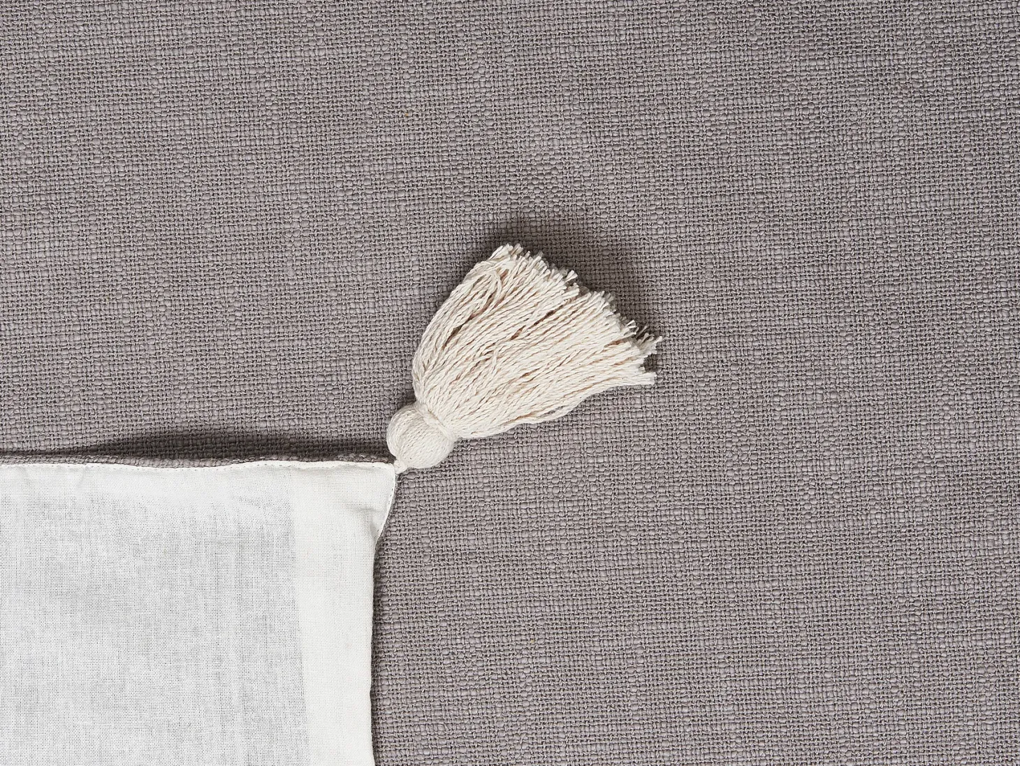 Koc KOTTAYAM Bawełna 130 x 180 cm Szary