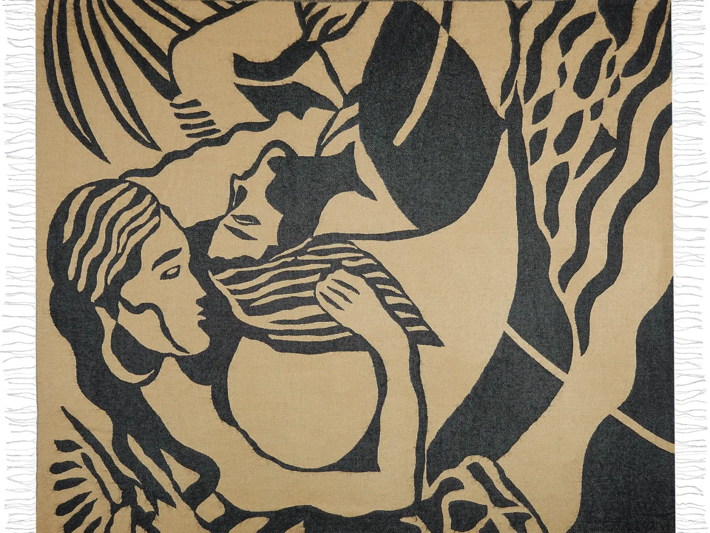 Koc KUDIYA 130 x 170 cm Beżowy