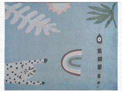 Koc LIMGHA 130 x 170 cm Niebieski