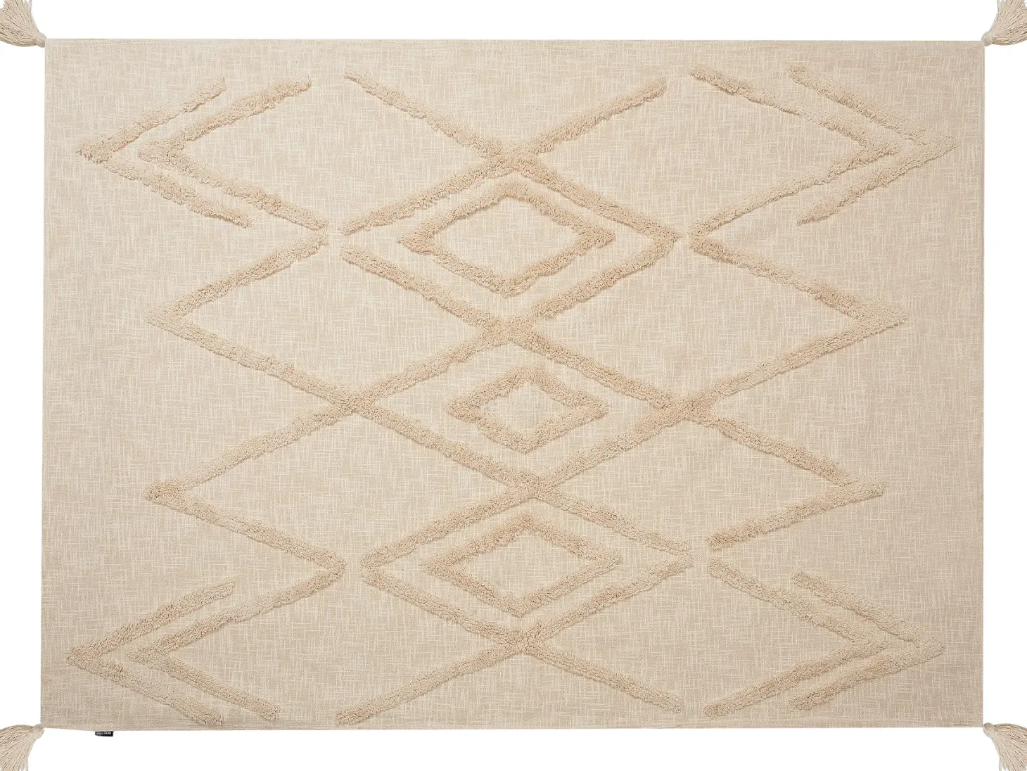 Koc MORBI Bawełna 130 x 180 cm Beżowy