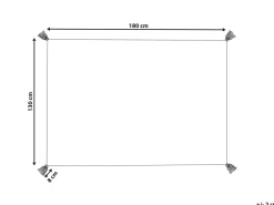 Koc MORBI Bawełna 130 x 180 cm Beżowy
