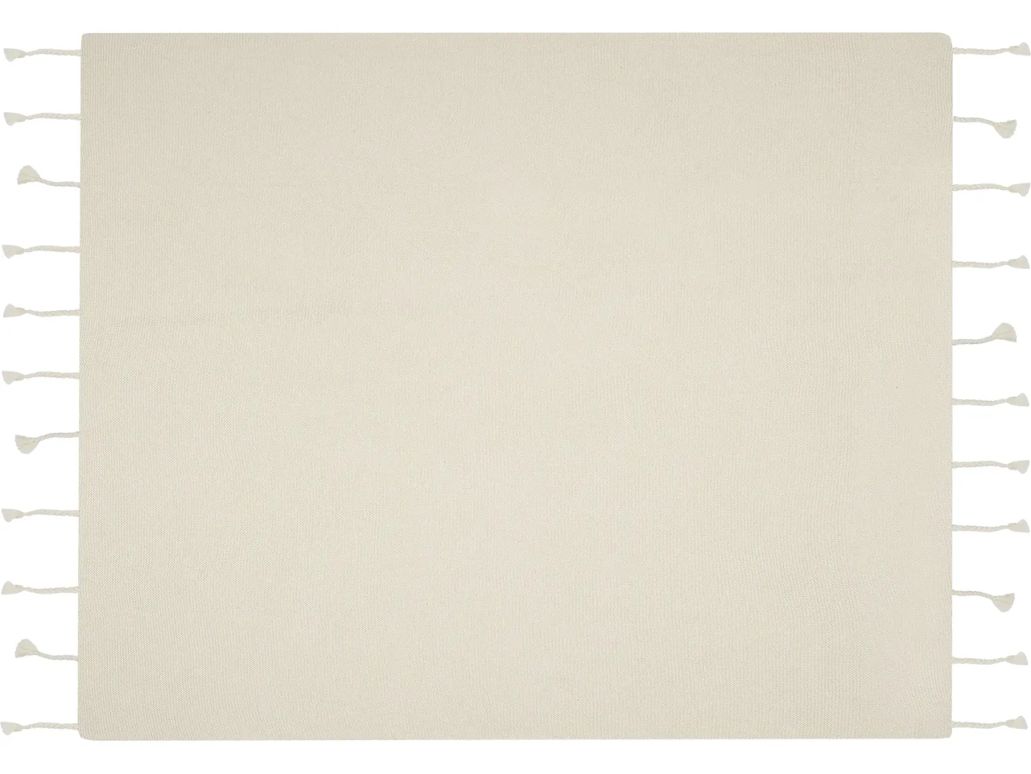 Koc NAZILLI Bawełna 125 x 150 cm Beżowy