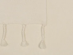 Koc NAZILLI Bawełna 125 x 150 cm Beżowy