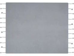 Koc NAZILLI Bawełna 125 x 150 cm Jasnoszary