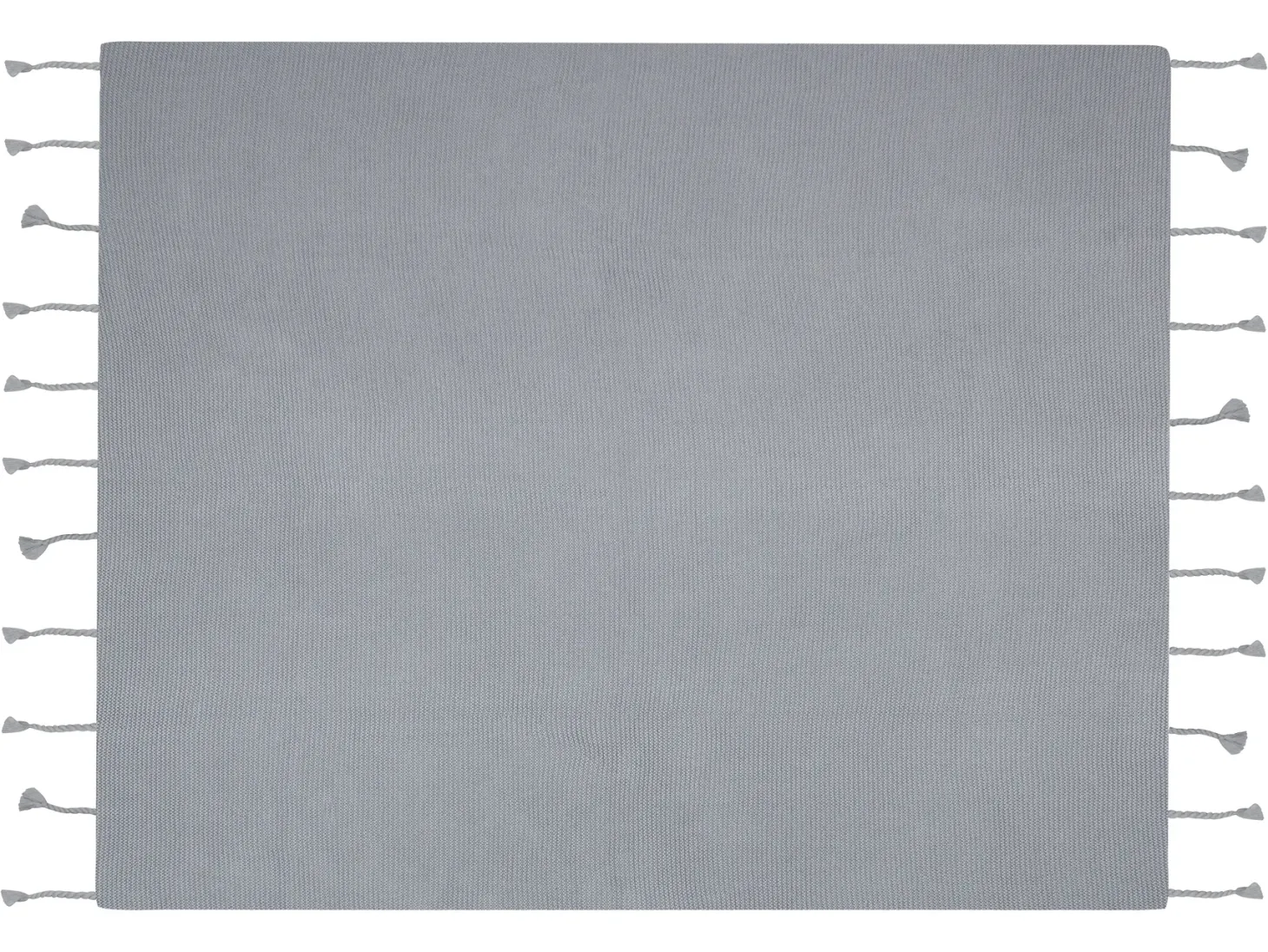 Koc NAZILLI Bawełna 125 x 150 cm Jasnoszary