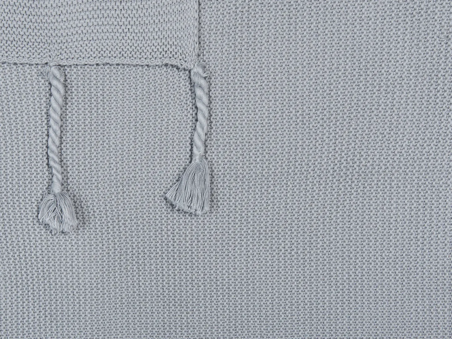 Koc NAZILLI Bawełna 125 x 150 cm Jasnoszary