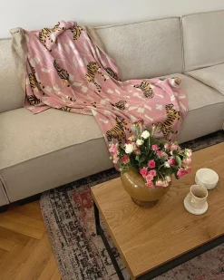 Koc NERAI Bawełna 130 x 170 cm Kolorowy