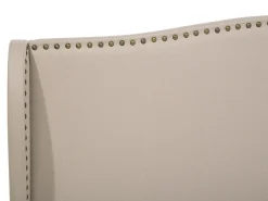 Hot Łóżko COLMAR 180 x 200 cm Piaskowy Łóżka Tapicerowane|Łóżka Podwójne