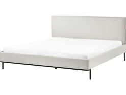 Sale Łóżko CORIO 180 x 200 cm Jasnobeżowy Łóżka Tapicerowane|Łóżka Podwójne