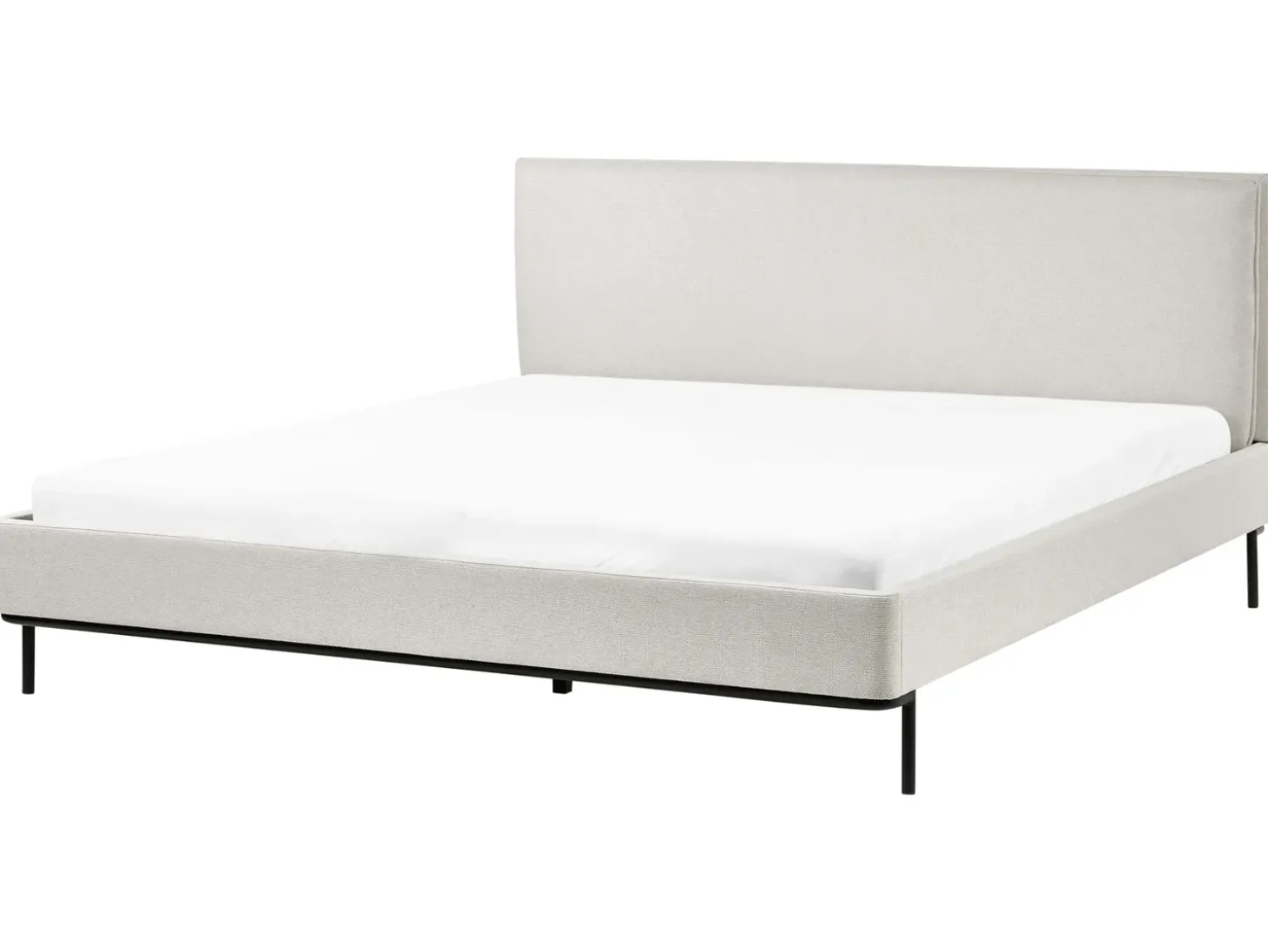 Sale Łóżko CORIO 180 x 200 cm Jasnobeżowy Łóżka Tapicerowane|Łóżka Podwójne